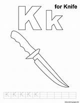 Knife Coloring Pages  Nation sketch template