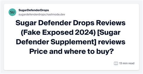 Sugar Defender Drops Reviews (Fake Exposed 2024) [Sugar Defender Supplement] reviews Price and ...