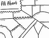 All About Me Page  Back To School Get Know You Coloring & Doodle sketch template