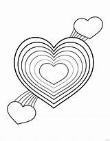 Printable Heart Coloring Pages sketch template