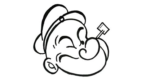 How to Draw Popeye | Cartoon characters Drawing | Easy step by Step ...