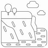 Cliff coloring Page  ColouringPages sketch template