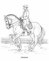 Horse Dressage Coloring Pages sketch template