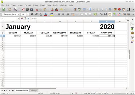 How to Make a Calendar in LibreOffice – Calendar Tricks