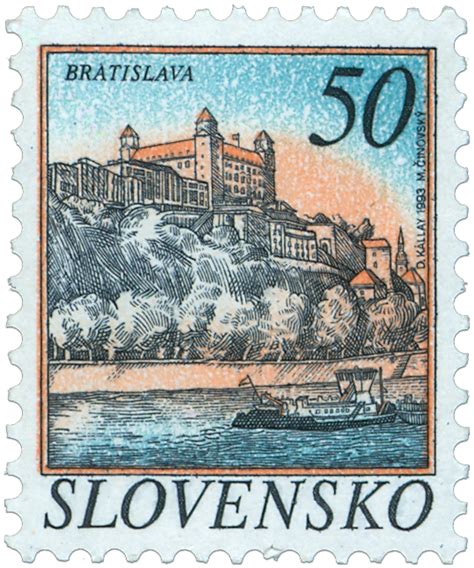 Bratislava Castle in Bratislava Slovakia - stamp issue 1993 Old Stamps, Vintage Postage Stamps ...