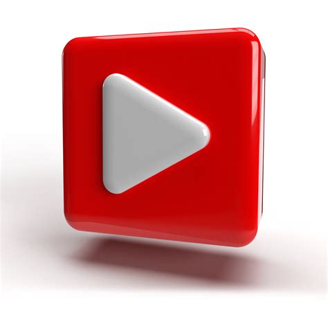 3d Youtube Logo Icon Red Color PNG 9995738 PNG