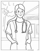 Doctor Nurse Coloring Pages20  Free Printable coloring pages Cute sketch template