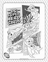Printable DC Super Hero Girls Coloring Page sketch template