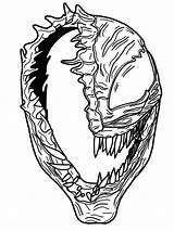 Venom coloring Pages sketch template