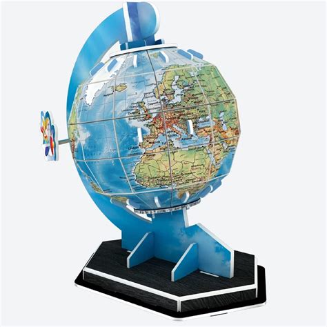 DIY 3D Puzzle Earth Globe DIY World Globe 47 Piece 3D Jigsaw Puzzle for ...