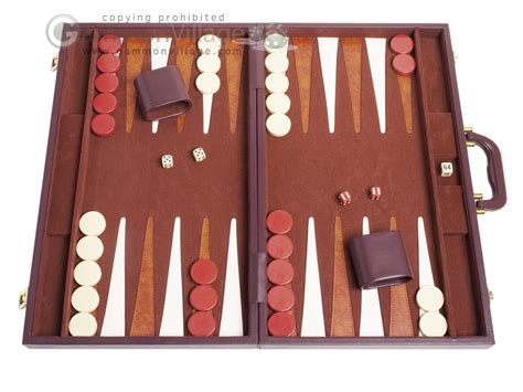 21-inch Tournament Backgammon Set - Brown - Backgammon Sets ...