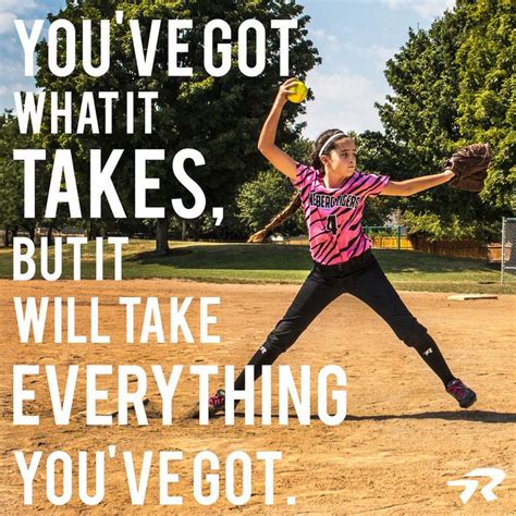 So give it your all. #softballstrong | Softball quotes, Motivational ...