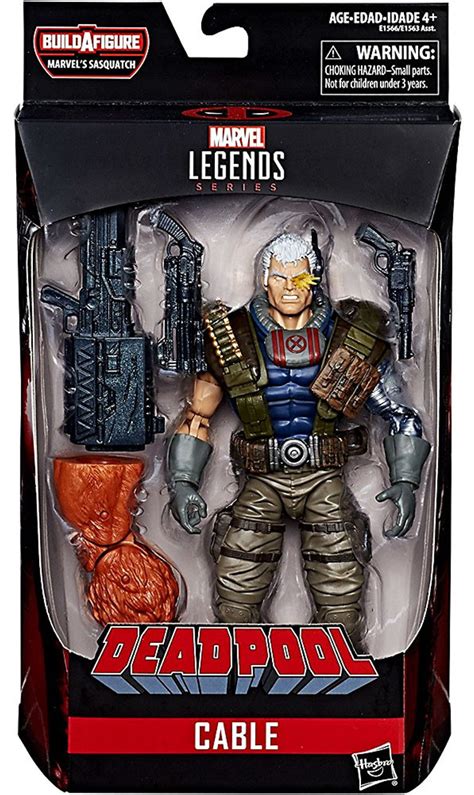 Marvel Deadpool Marvel Legends Sasquatch Series Cable 6 Action Figure ...