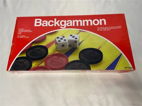 NEW VINTAGE 1979 Pressman Folding Board Backgammon Game Set Made in USA ...