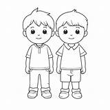 Brother And Sister Coloring Page sketch template