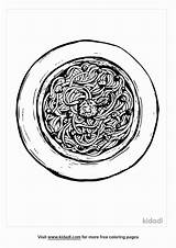 21  Spaghetti Coloring Page NanetteKareem sketch template