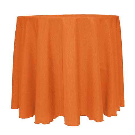 Visual Textile Majestic 60-Inch Round Tablecloth Orange
