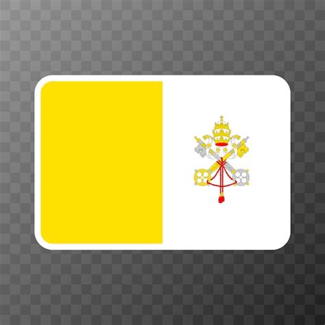 Premium Vector | Vatican city flag official colors and proportion ...