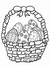 Easter Basket coloring Pages sketch template