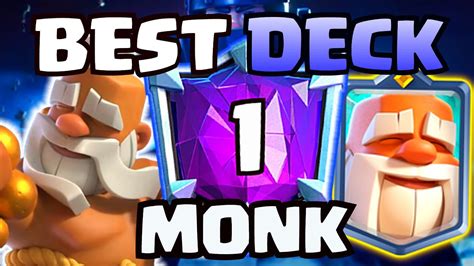 #1 BEST MONK DECK IN CLASH ROYALE! - YouTube