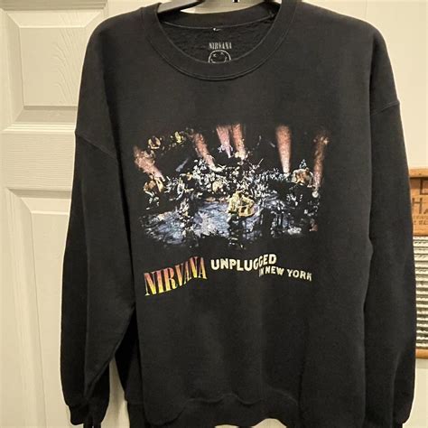 Nirvana Unplugged show sweatshirt, worn a few times,... - Depop