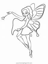 Fantasy Fairy Coloring Page For Kids  Free Fairies Printable sketch template