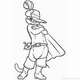 Puss In Boots Coloring Pages With His Hat  XColoringscom sketch template