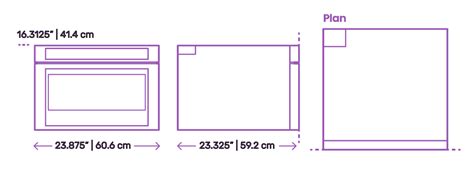 Bosch 800 Series Drawer Microwave - 24” Dimensions & Drawings | Dimensions.Guide