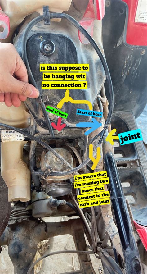 Vacuum/Carburetor Hoses Questions ( 2001 Honda TRX350TE Rancher ES ) | Honda ATV Forum