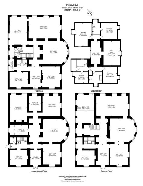 Pell Wall Hall, Market Drayton, Shropshire, Sir John Soane, floor plans ...