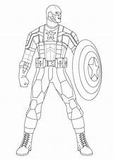 Captain America Posing coloring Page  Download Print Or Color Online sketch template