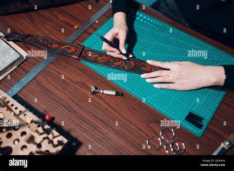 Traditional leather making process handmade hi-res stock photography and images - Alamy