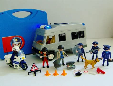 PLAYMOBIL POLICE RIOT Van 4023 Plus Loads Of Extra's Bundle £27.99 ...