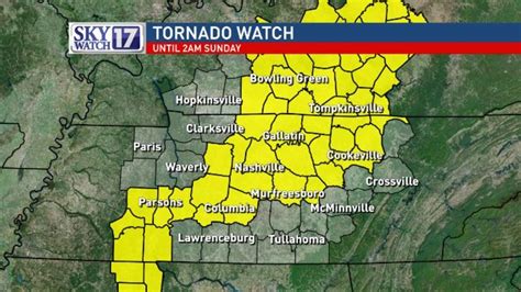 Tornado Watch for parts of Tennessee through Saturday | WZTV