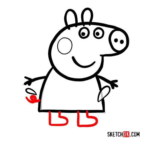 How to Draw Peppa Pig in the Mud Puddle in 9 Easy Steps