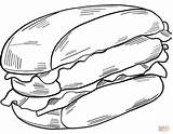Half Hamburger coloring page  Free Printable Coloring Pages sketch template