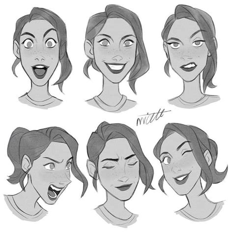 Facial expressions #character #characterdesign #face #facialexpressions ...