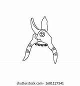 Garden Pruner Hand Drawn Cartoon Style Stock Vector Royalty Free  sketch template