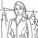 Mannequin Coloring Page 26543 21442 sketch template
