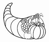 Cornucopia Printable Coloring Pages sketch template