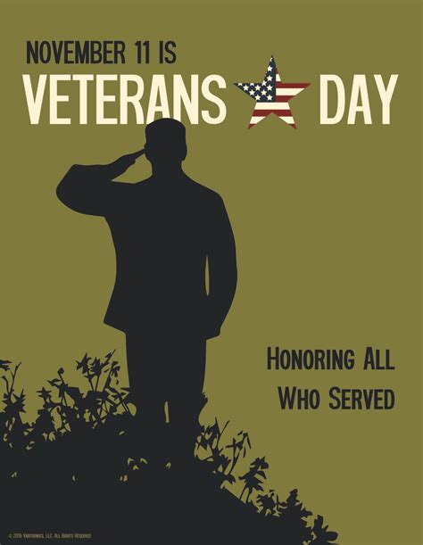 Veterans Day Posters Free Printable