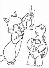RJ Show Verne Stinky Socks In Over The Hedge Coloring Pages  Bulk sketch template