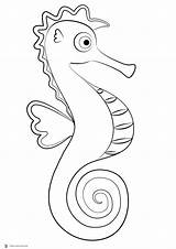 Seahorse Coloring Pages Printable sketch template