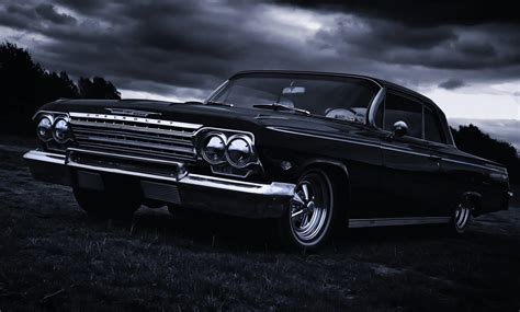 1967 Chevy Impala Black Wallpaper