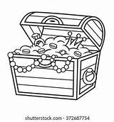 Treasure Chest Coloring Pages sketch template
