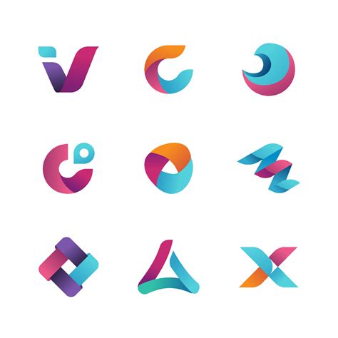 Set of Logo Element Template 4928053 Vector Art at Vecteezy