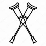 Crutches Coloring Pages sketch template