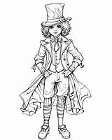 Mad Hatter Coloring Pages sketch template