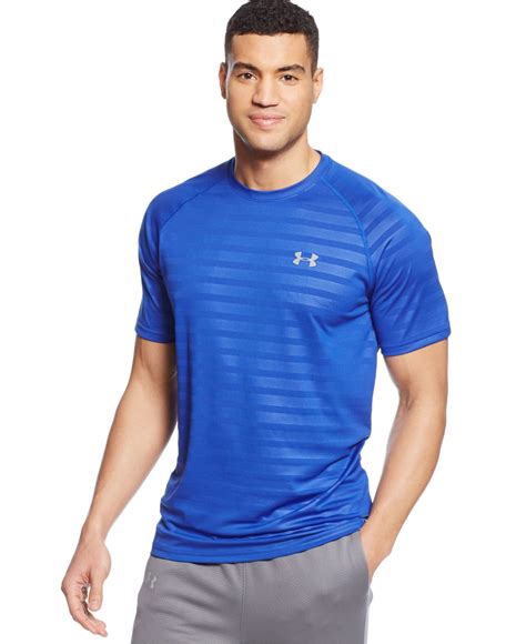 Under Armour Heatgear® Tech Short Sleeve Patterned T-shirt in Blue for Men - Lyst