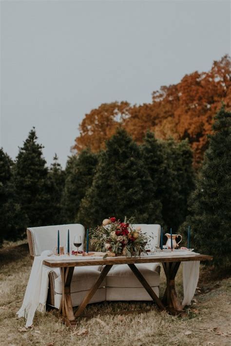 Charming Christmas Tree Farm Wedding Inspiration | Junebug Weddings